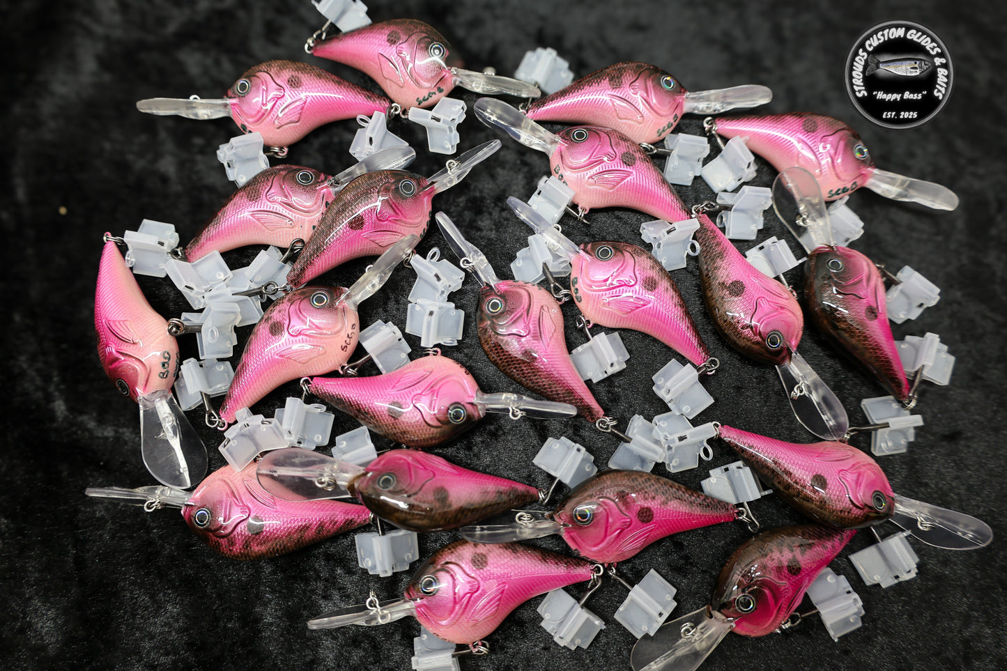 BBQ BUBBLE GUM CRANKBAIT - BOD x STROUD CUSTOM GLIDES & BAITS