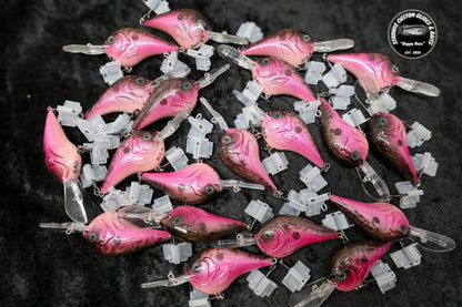 BBQ BUBBLE GUM CRANKBAIT - BOD x STROUD CUSTOM GLIDES & BAITS